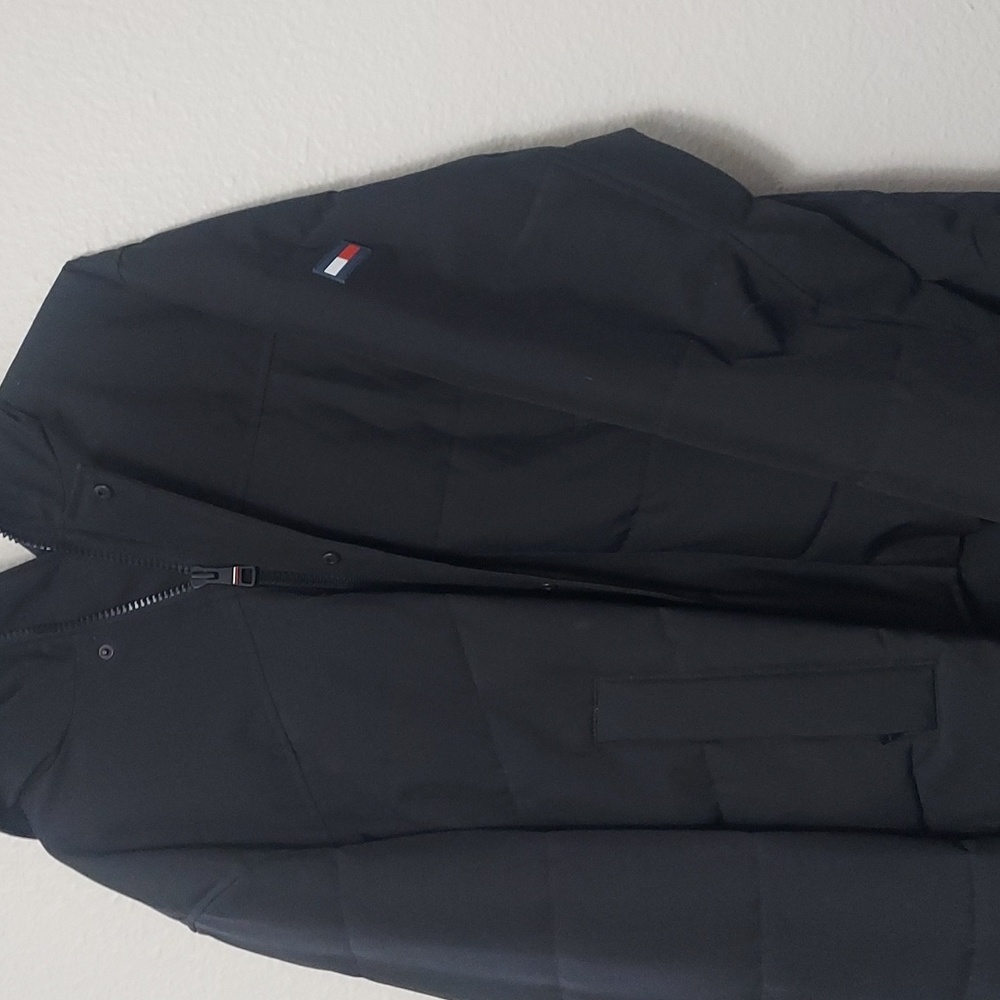 Tommy winter coat great shape just was hanging near a window has sun line